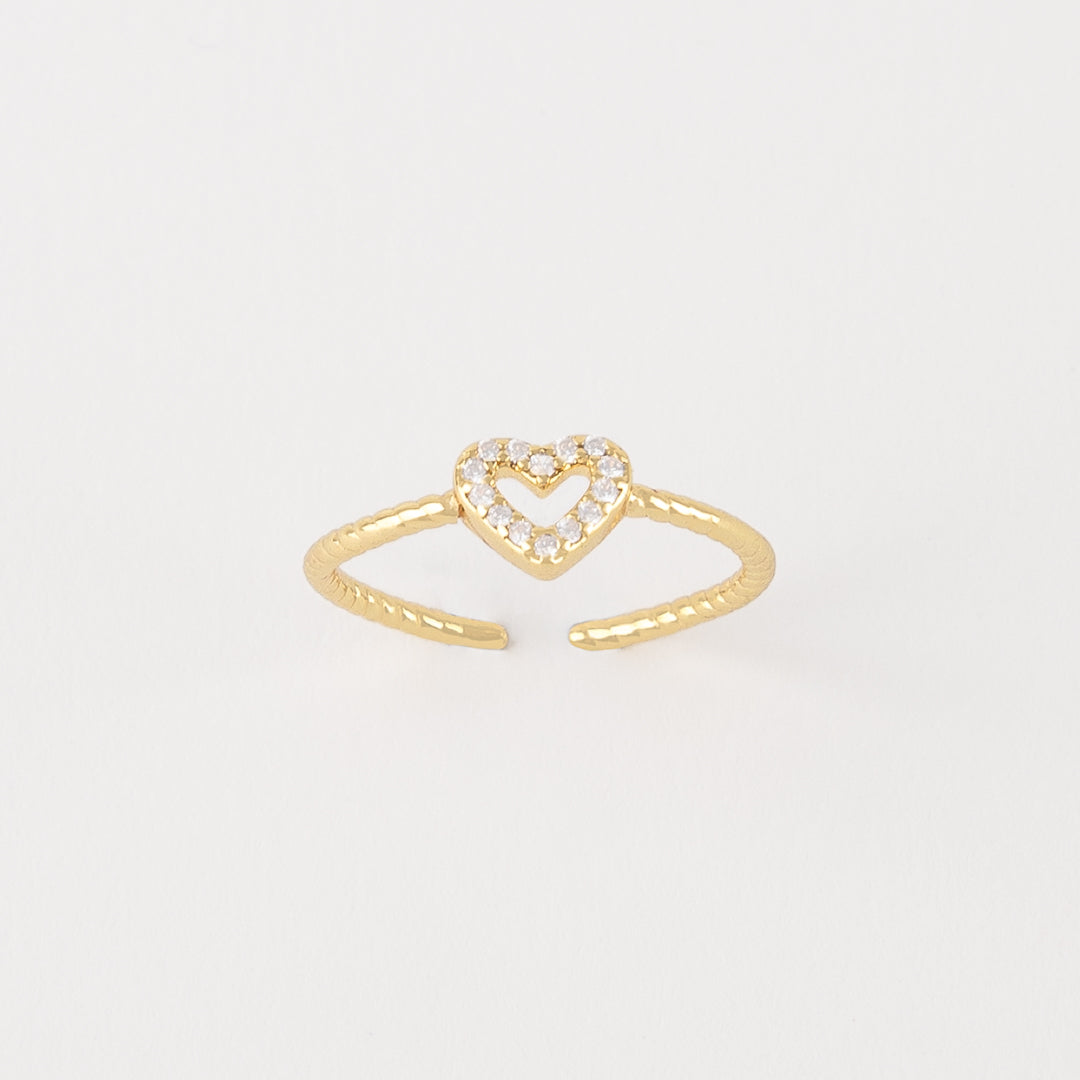 Anillo Corazón Strass - AN40006