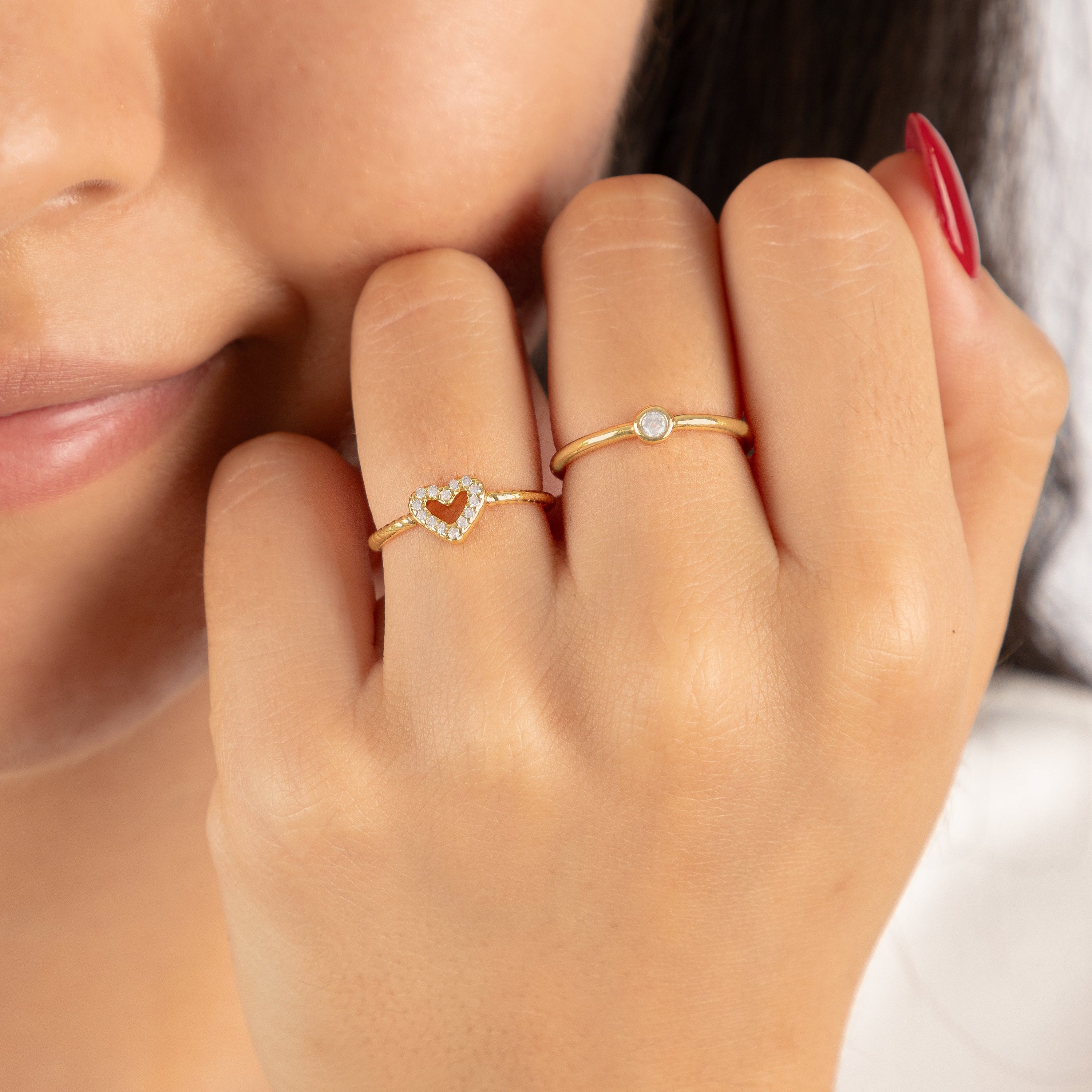 Anillo Corazón Strass