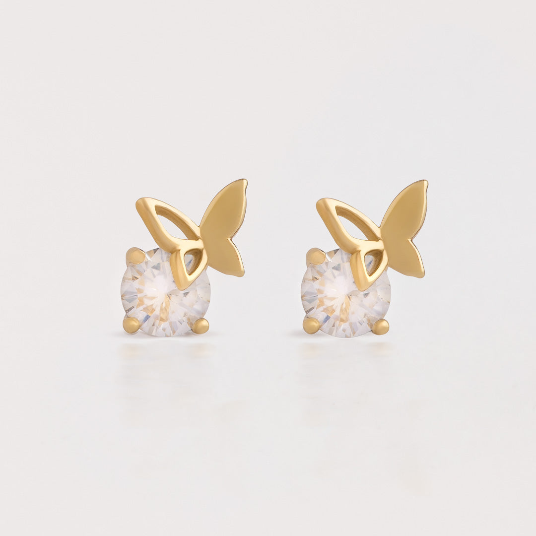 Aretes Mariposa brillante
