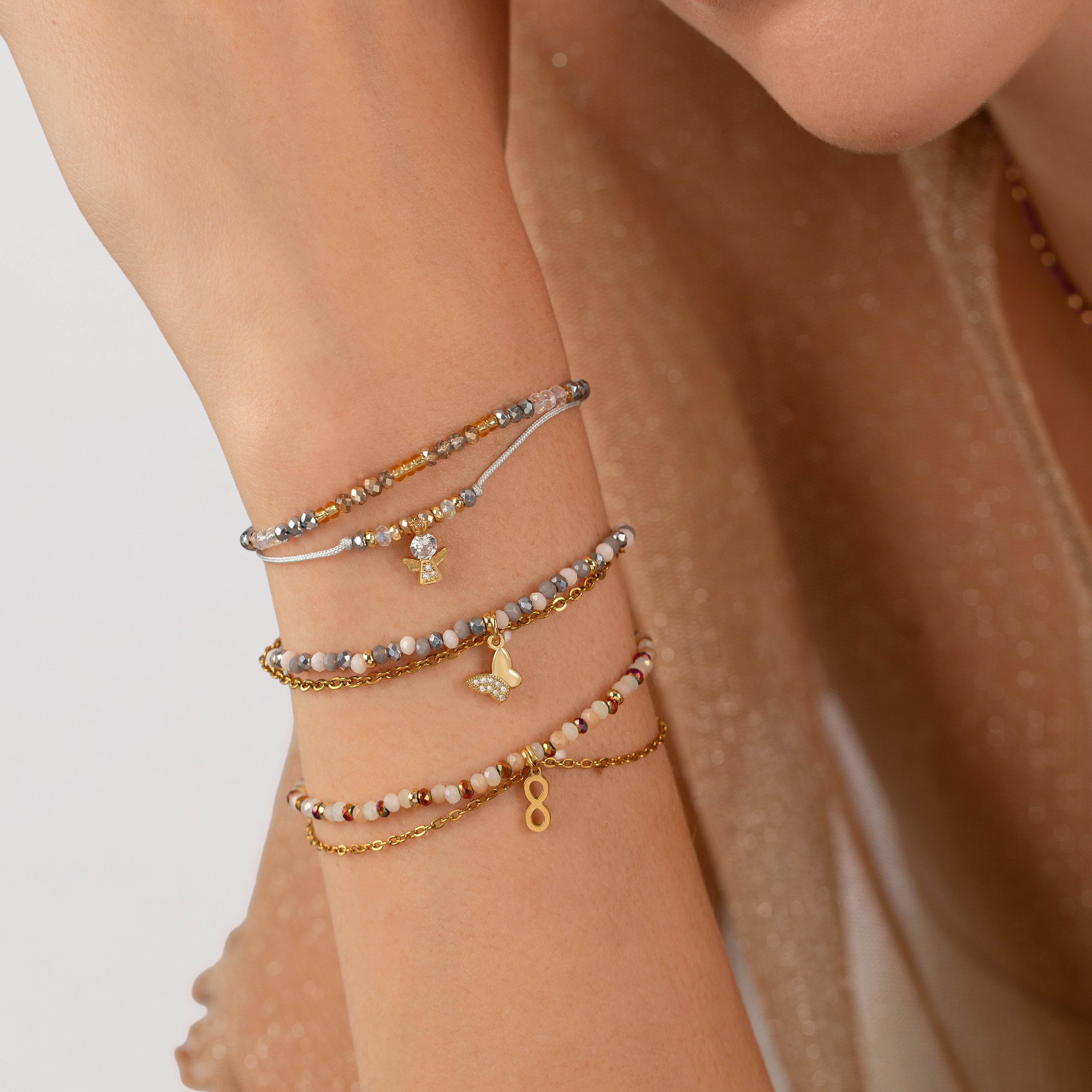 Pulsera Rafaella - Mariposa Semi Strass