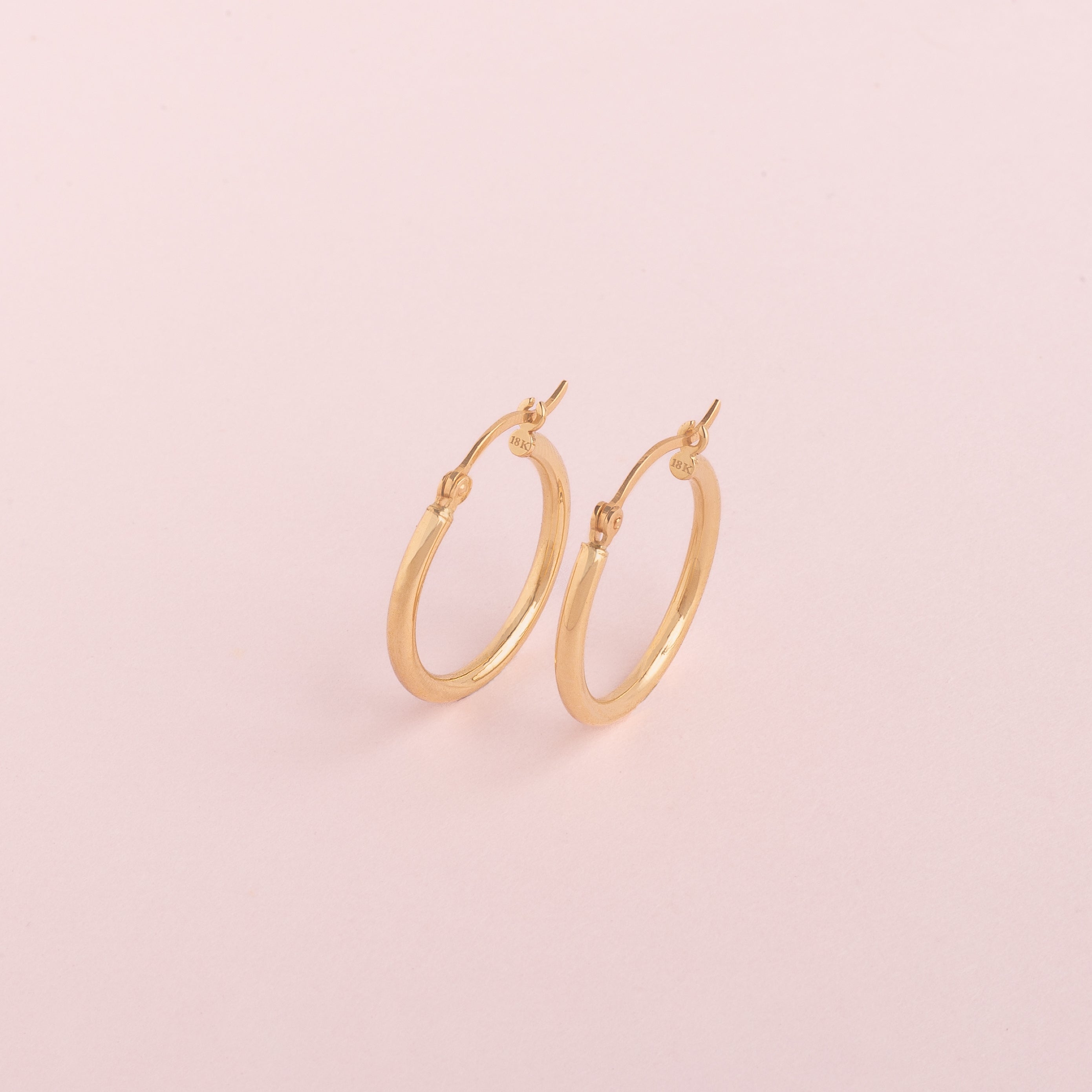Argollas medianas Oro18k
