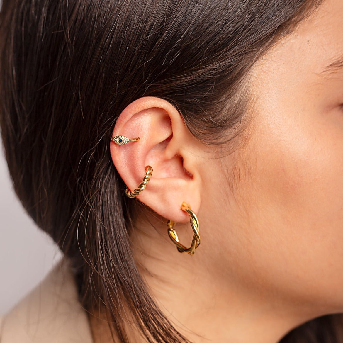 Earcuff Ojo Turco Strass