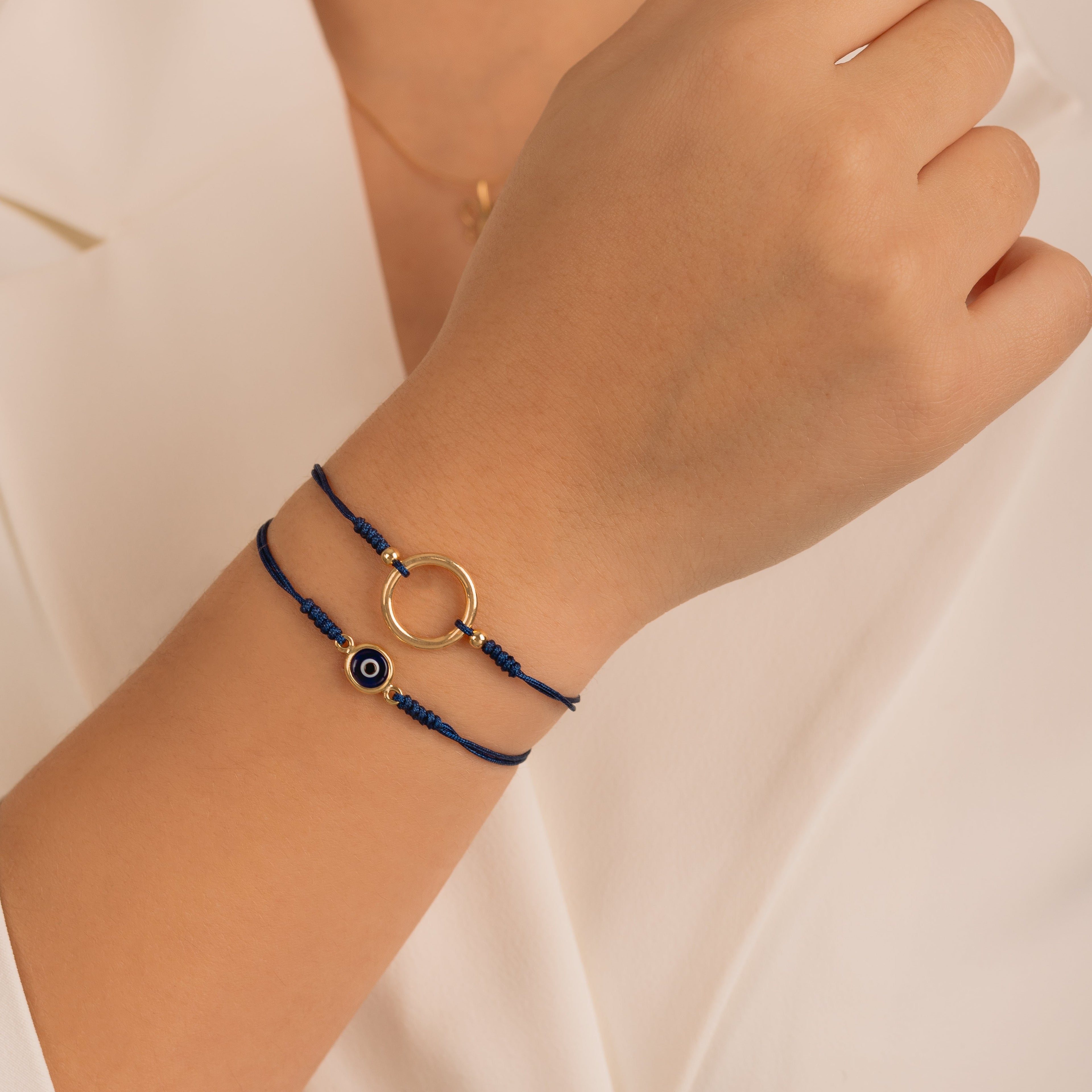 Pulsera Circulo de la Vida Grande Oro 18k