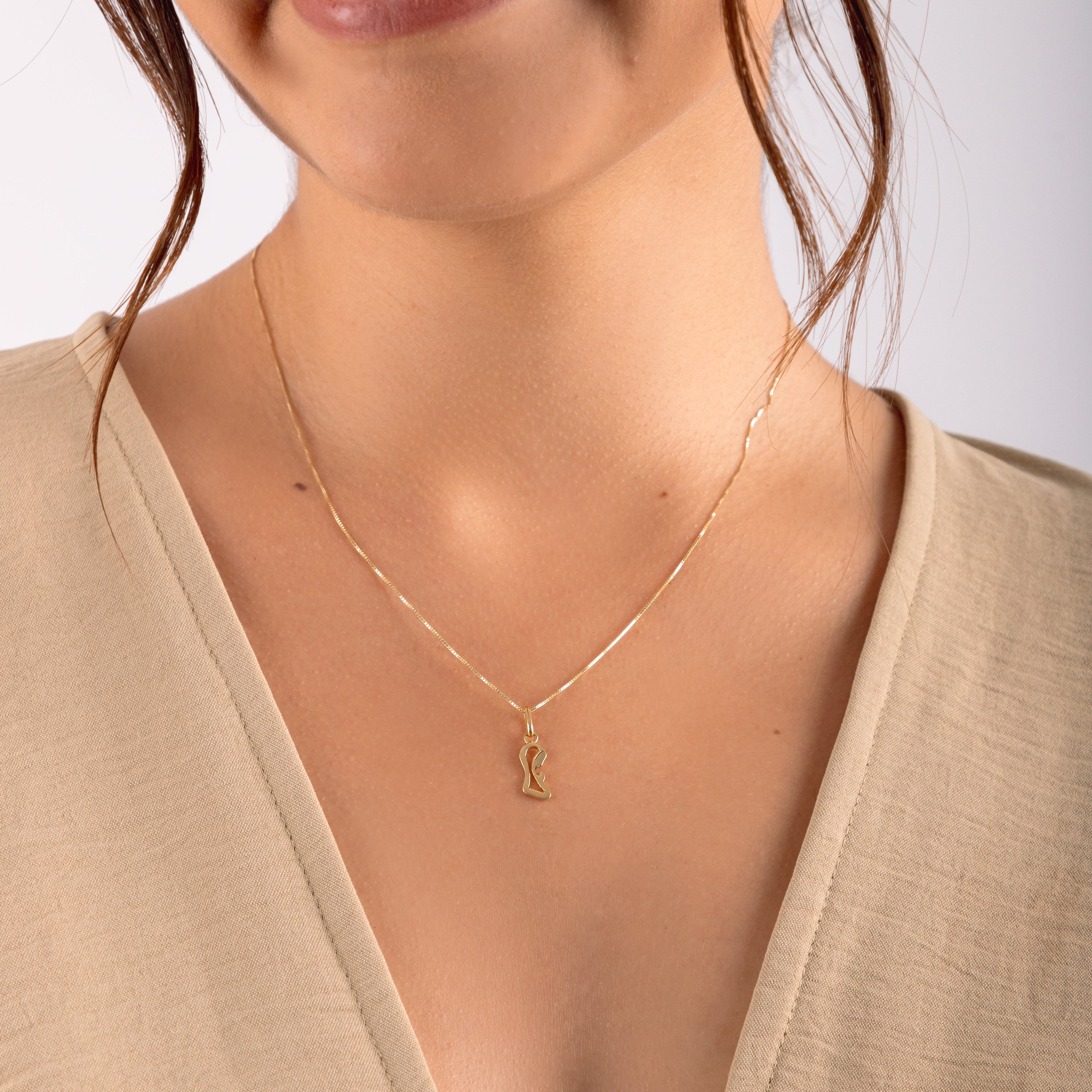 Collar Virgin Silhouette Oro 18k