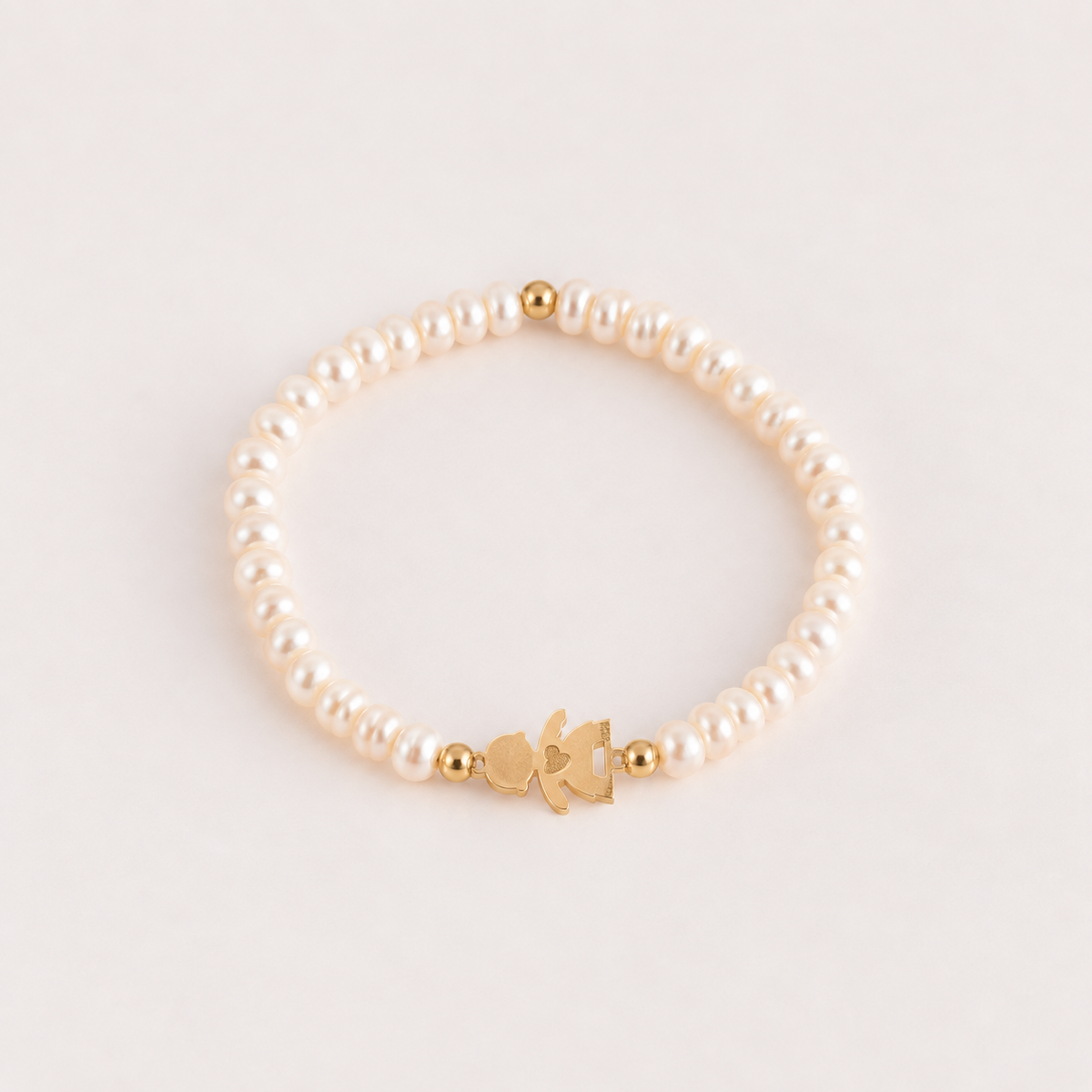 Pulsera Niña Perla Oro 18k