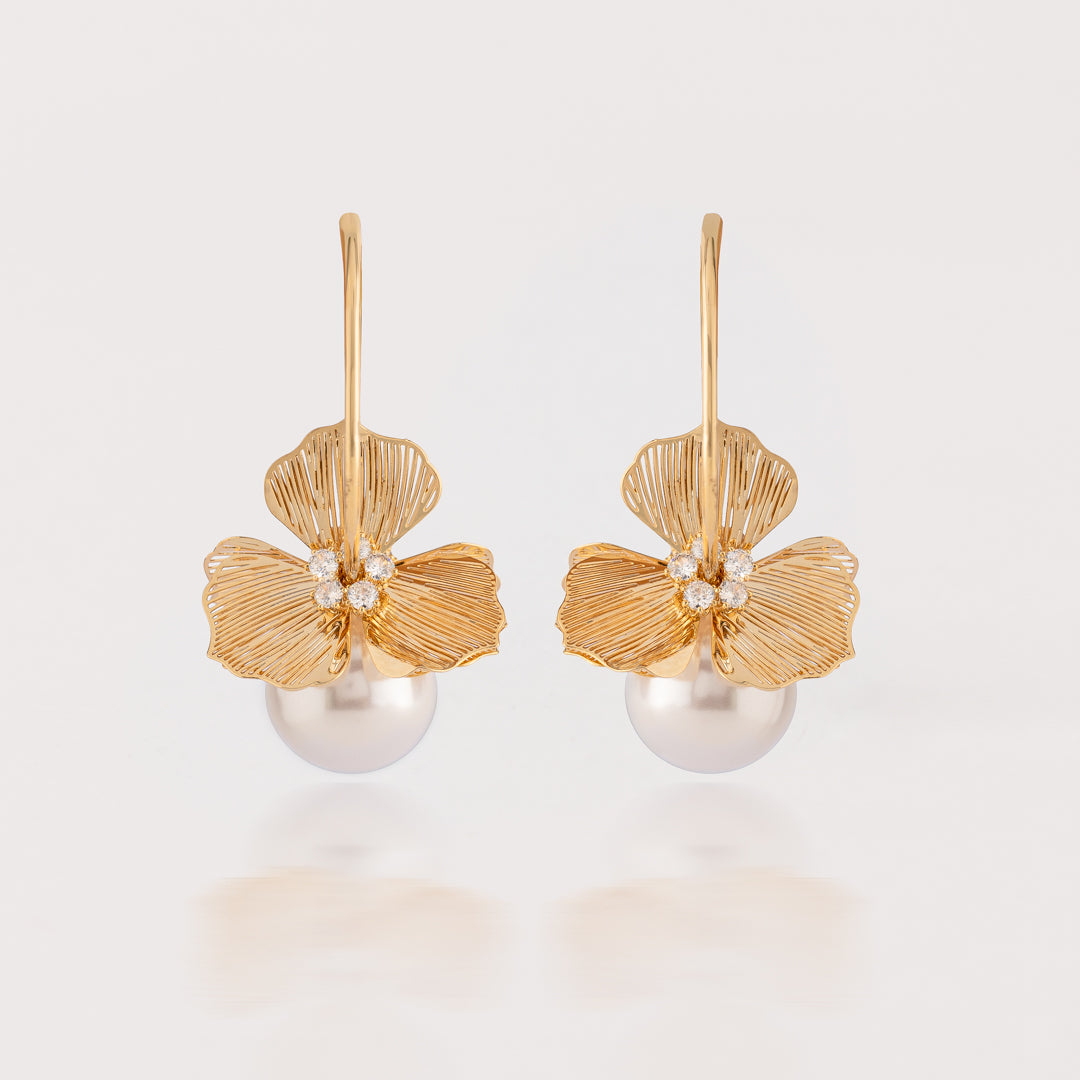 Aretes Fleur Pearl - AG40043