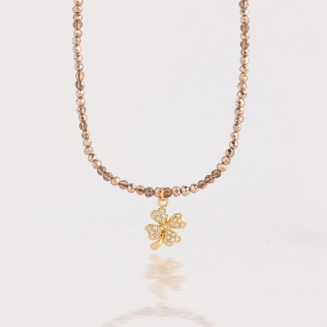 Collar Trébol Champagne