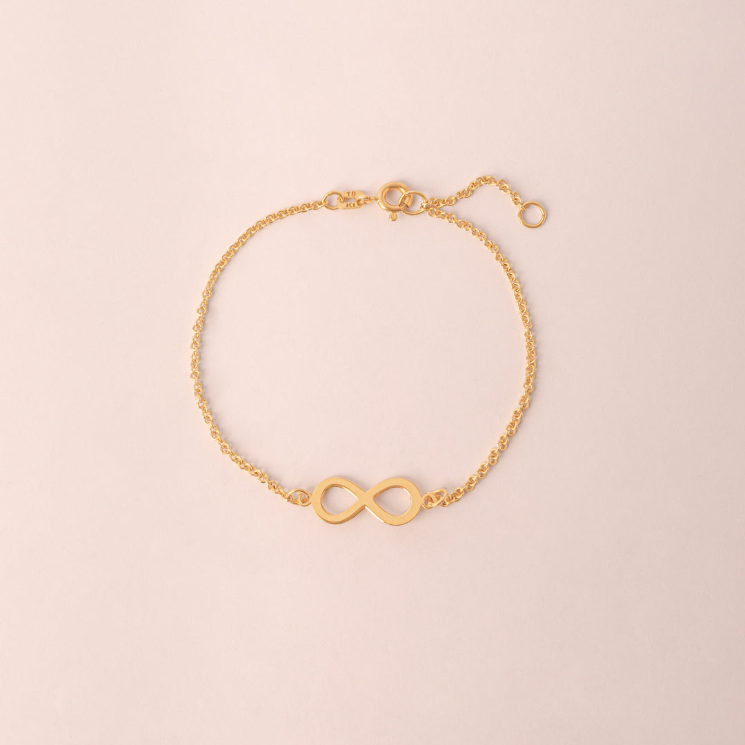 Pulsera Sole Cadena Infinito Oro 18k