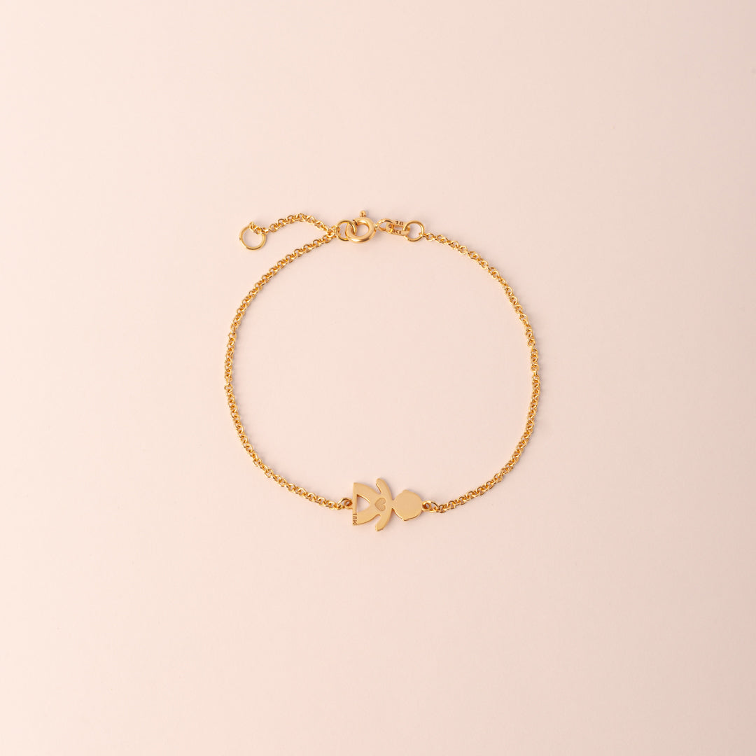 Pulsera Sole Cadena Child Oro 18k