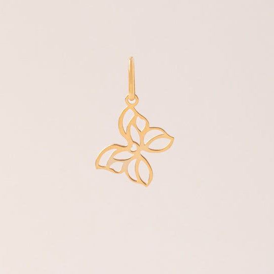 Dije Mariposa Calada Oro 18k