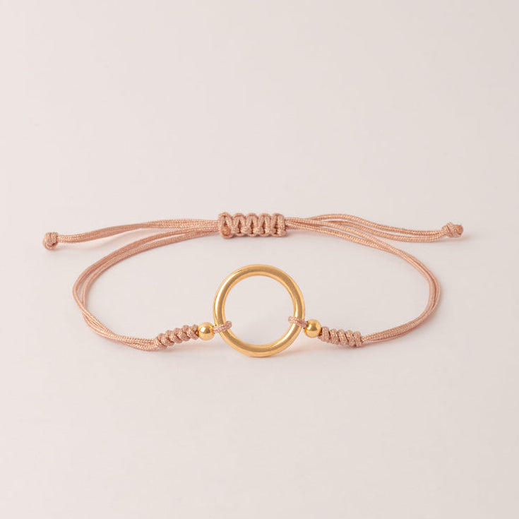Pulsera Circulo de la Vida Grande Oro 18k