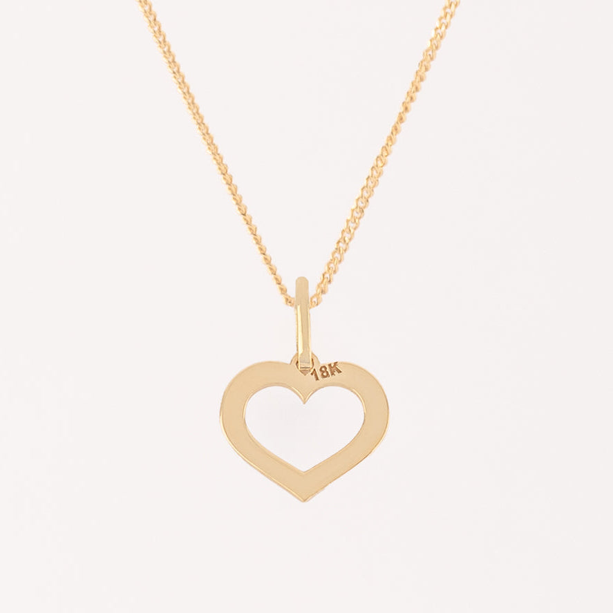 Collar Dije Corazón Oro 18k
