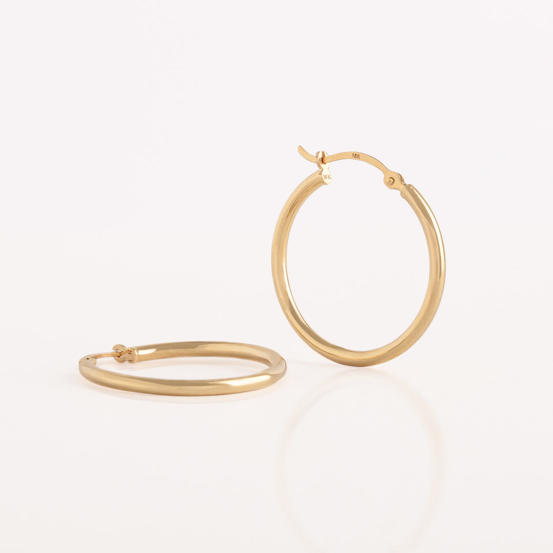 Argollas Lisas Oro18k