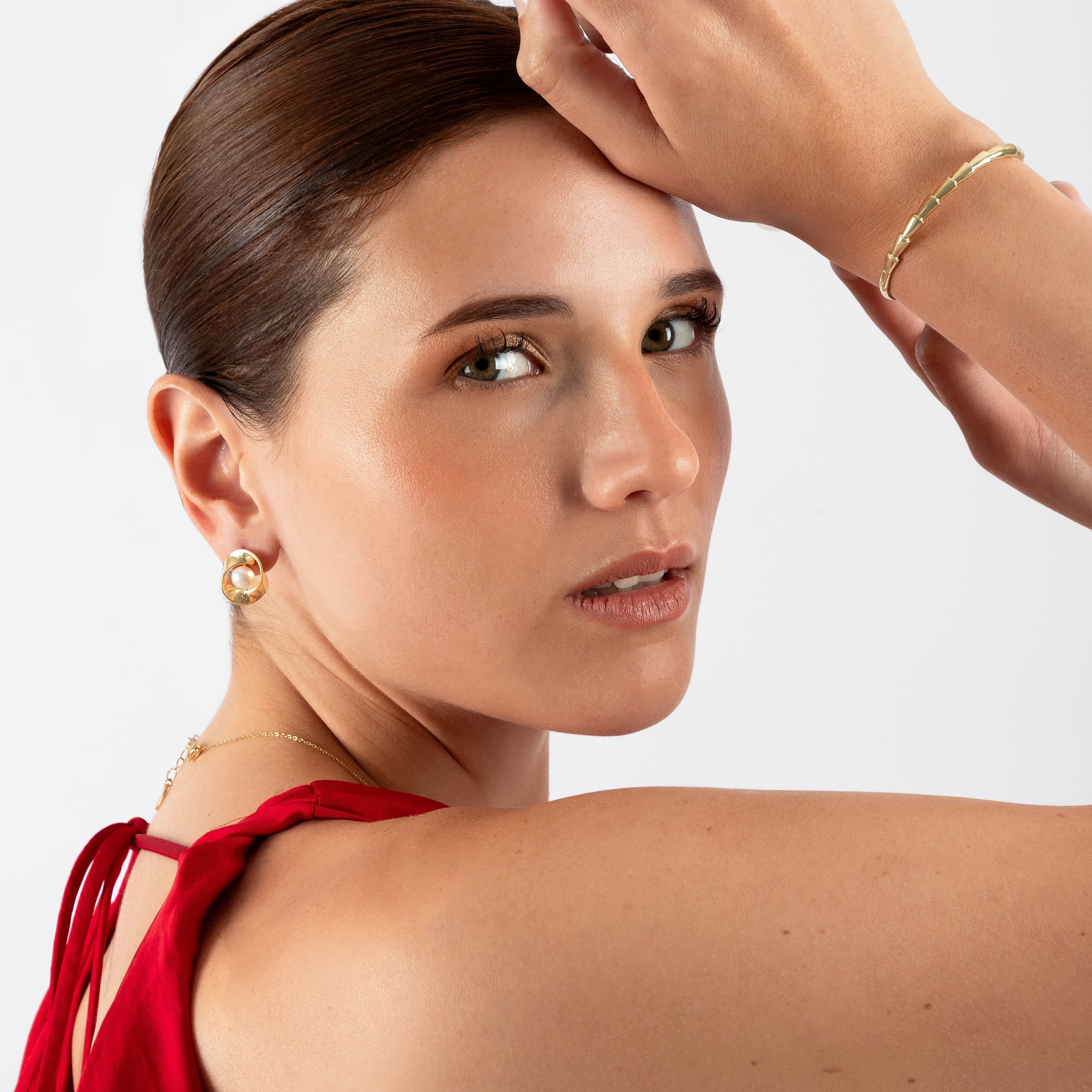 Arete Flor Perla - AR40001