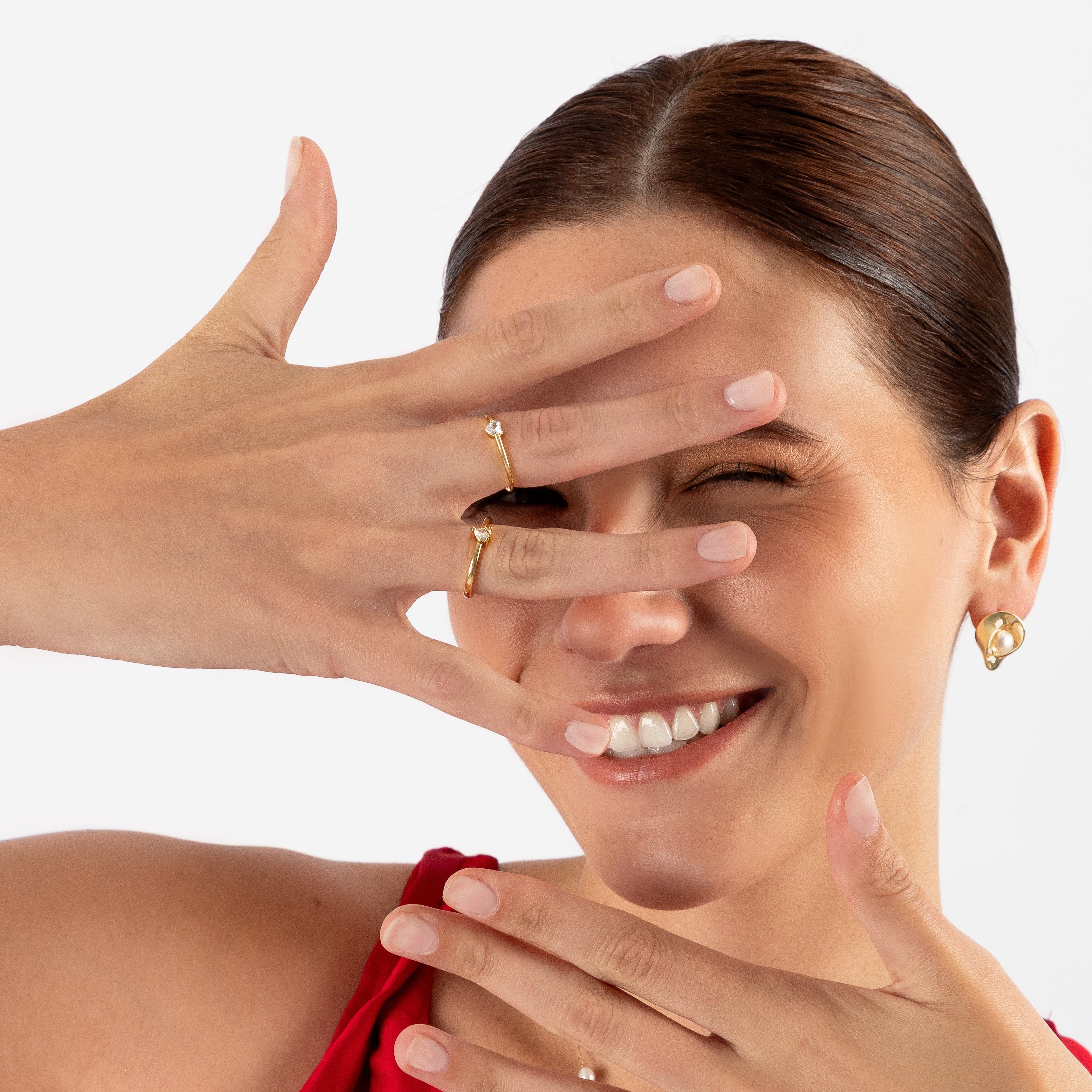 Anillo Corazón Brillante - AN40002