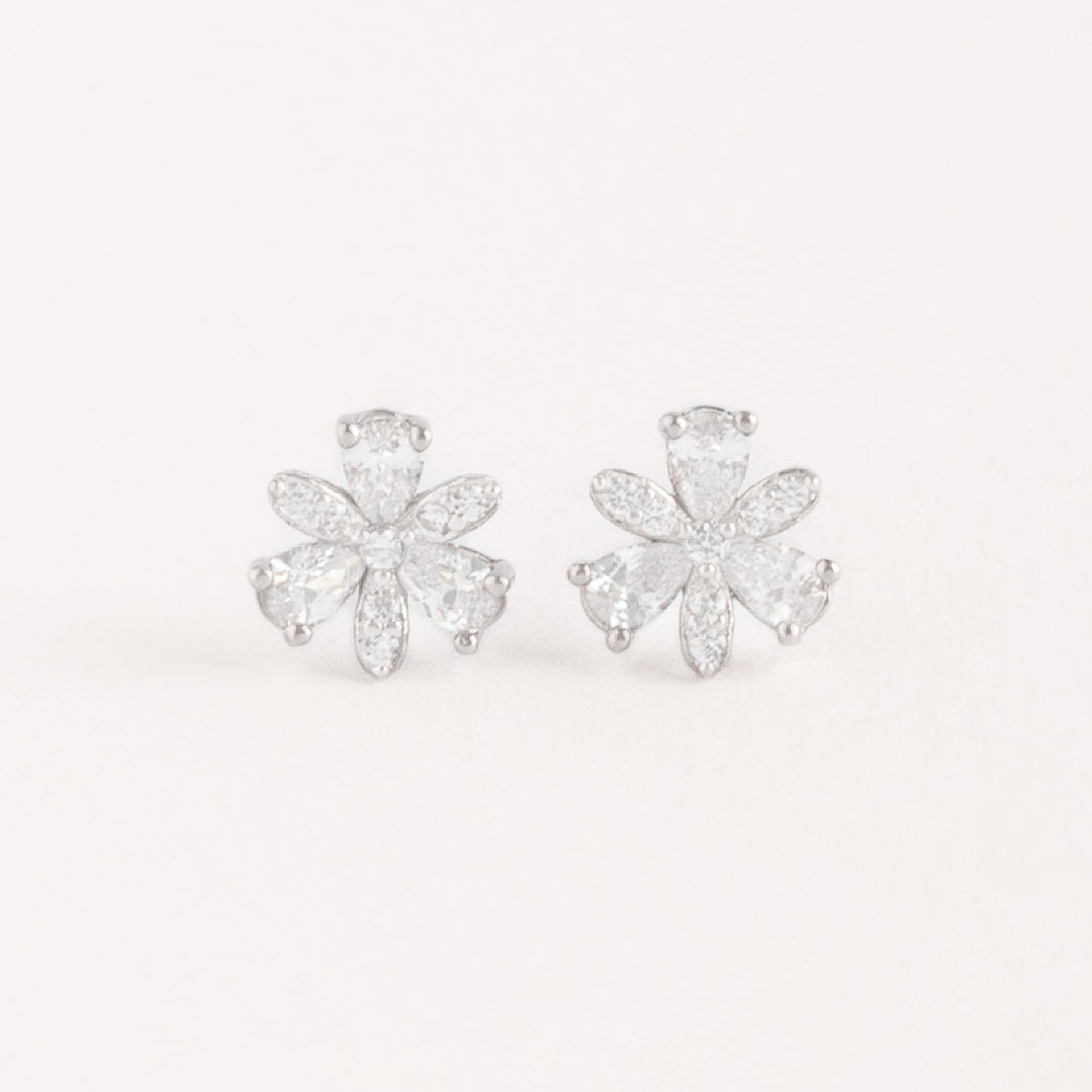 Arete Flor Strass - AT20009