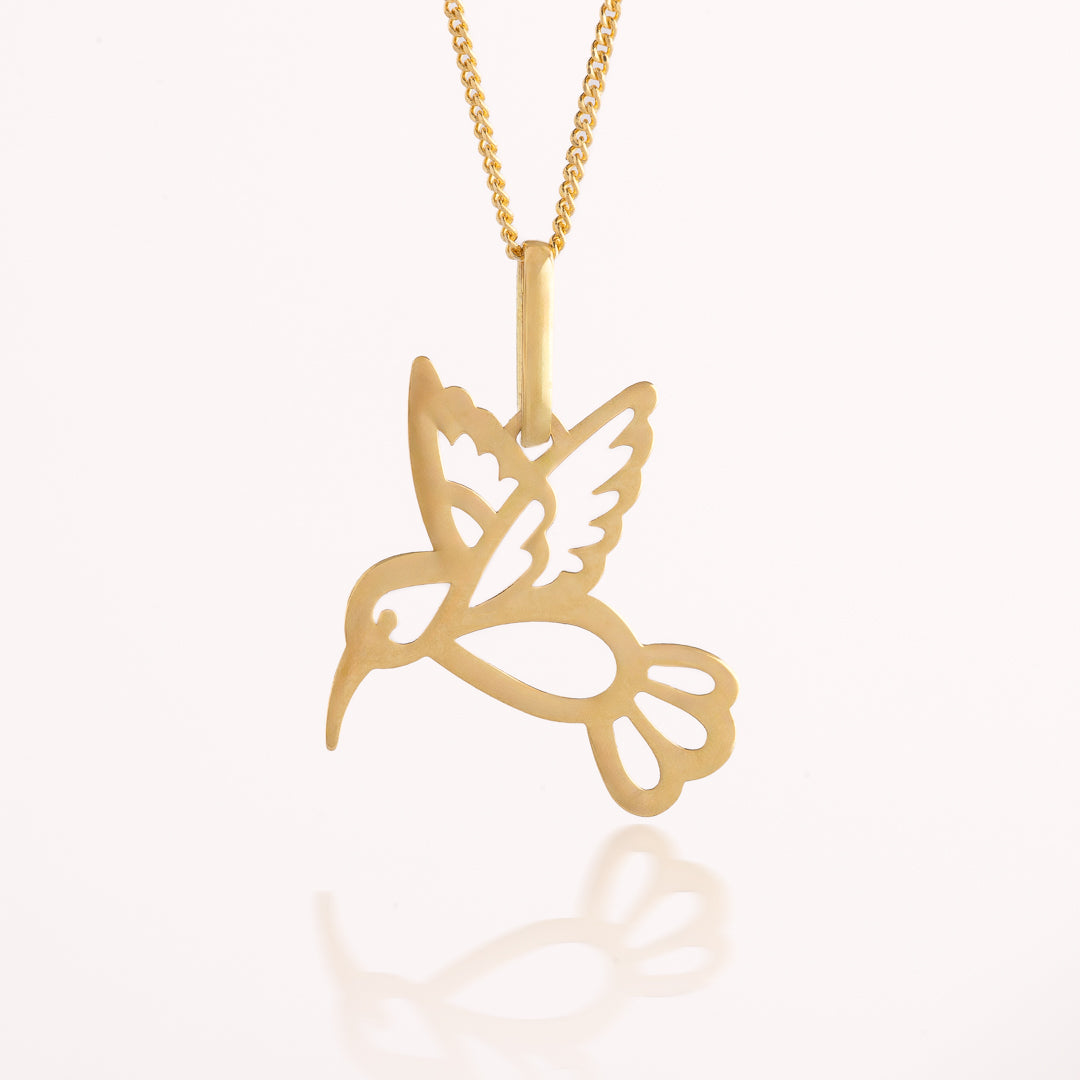 Collar Colibrí Oro 18k