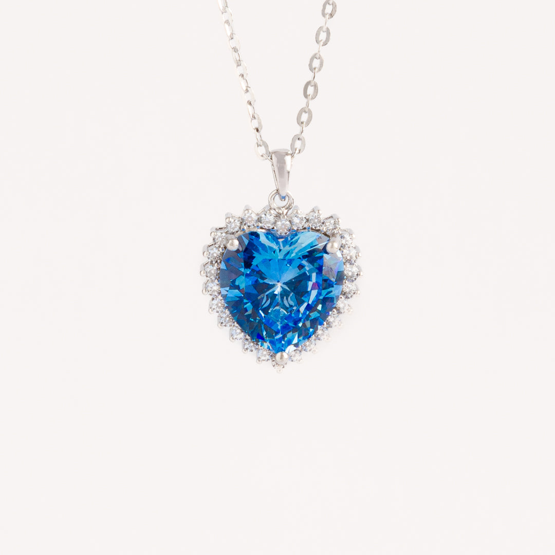 Collar Blue Heart - CO20012
