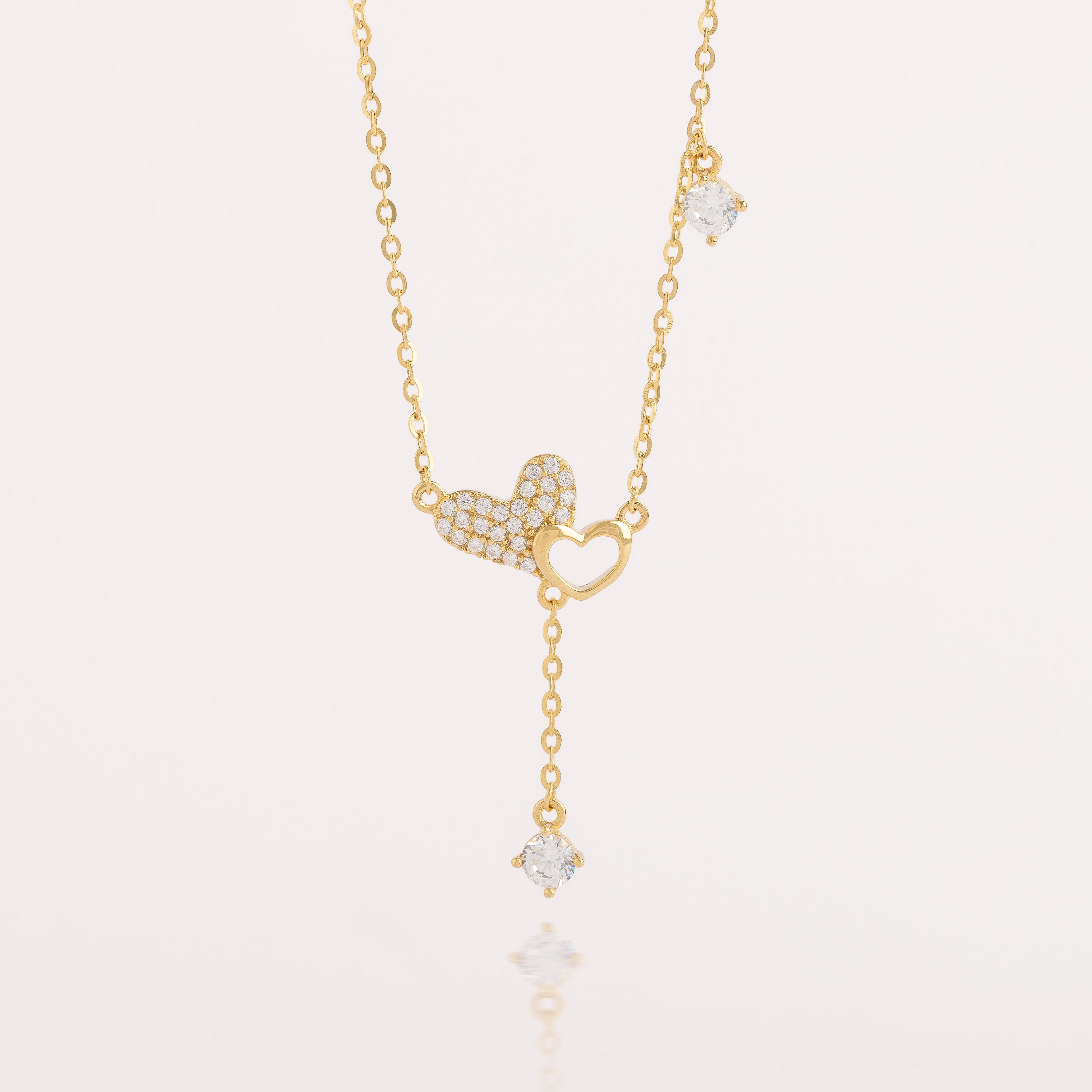 Collar Corazón Destello - CO30038