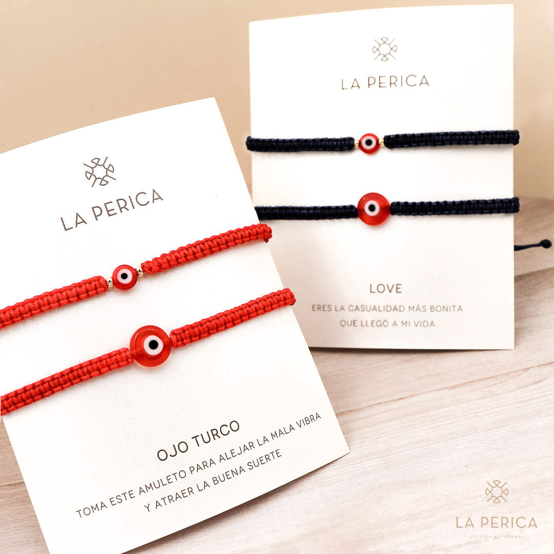 Pack x 2 Pulseras Catalinas Turcas Para El & Ella