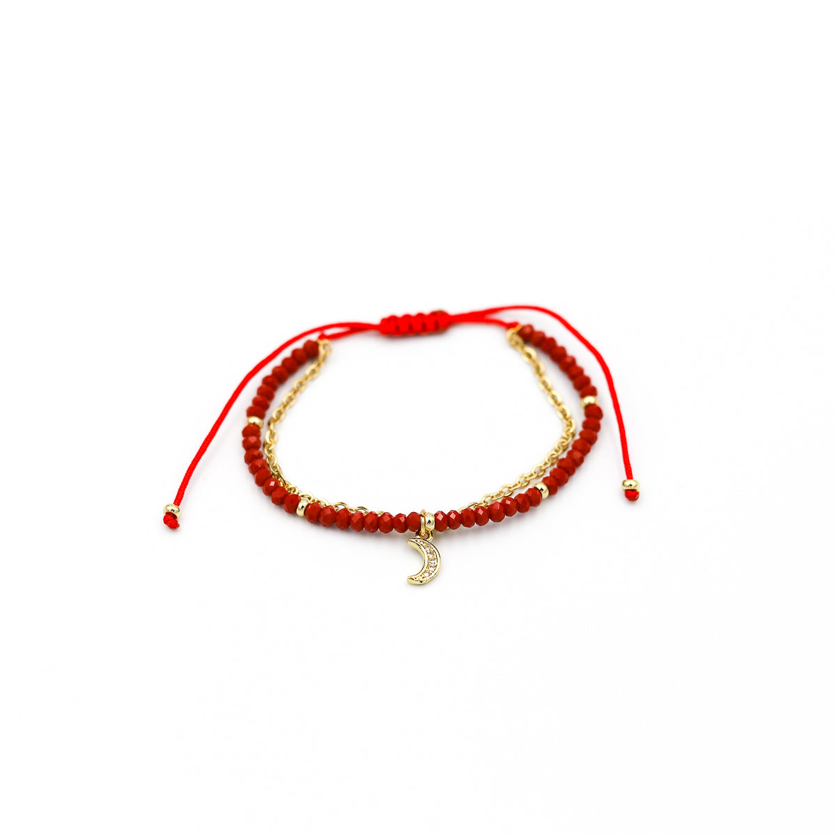 Pulsera Julieta simple tono Rojo - Dijes Variados