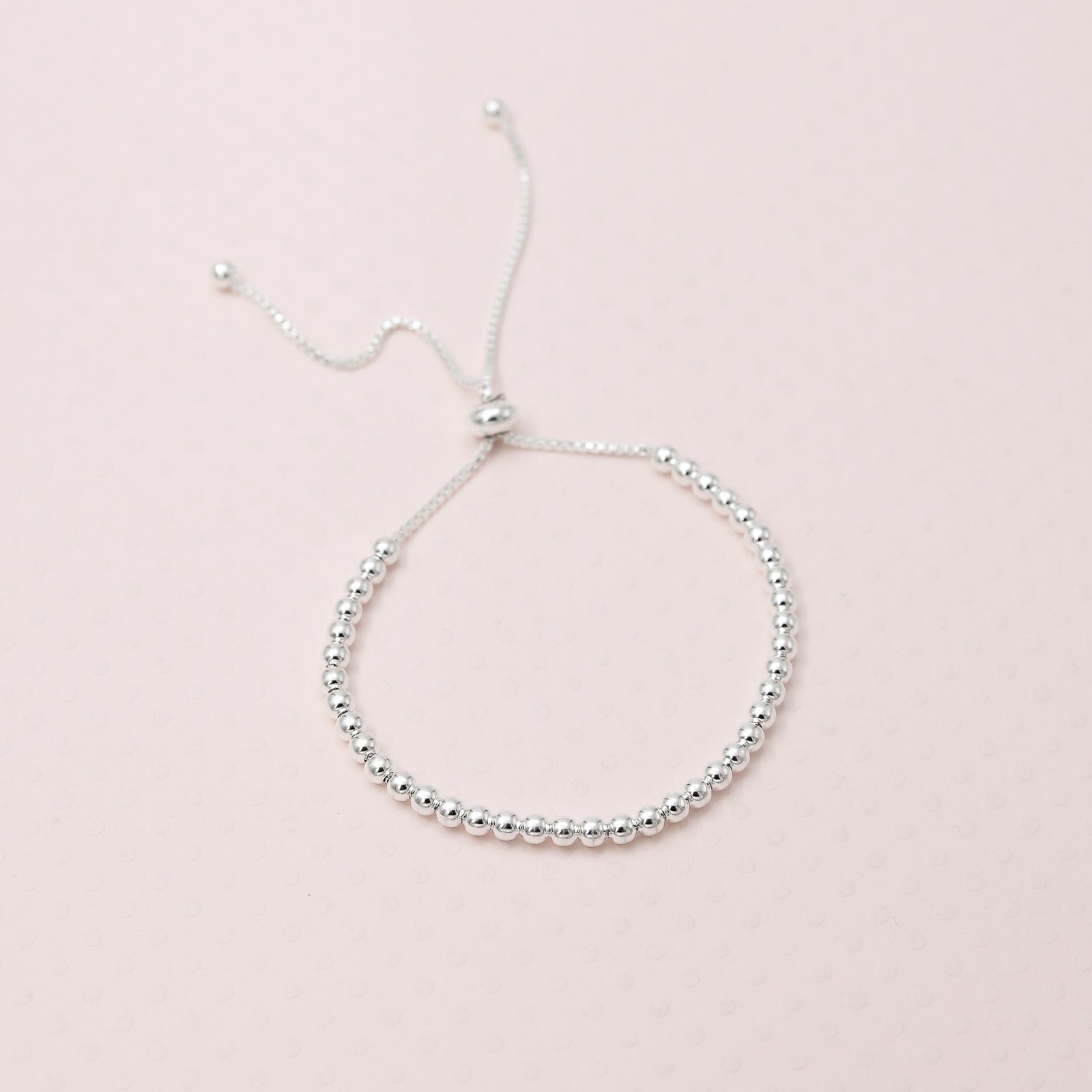 Pulsera sole cadena plata esferas (plata)