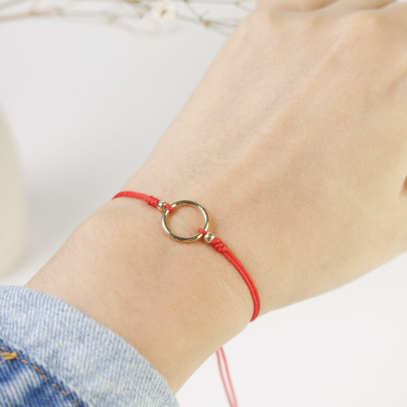 Pulsera Circulo de la Vida Mediano Oro 18k