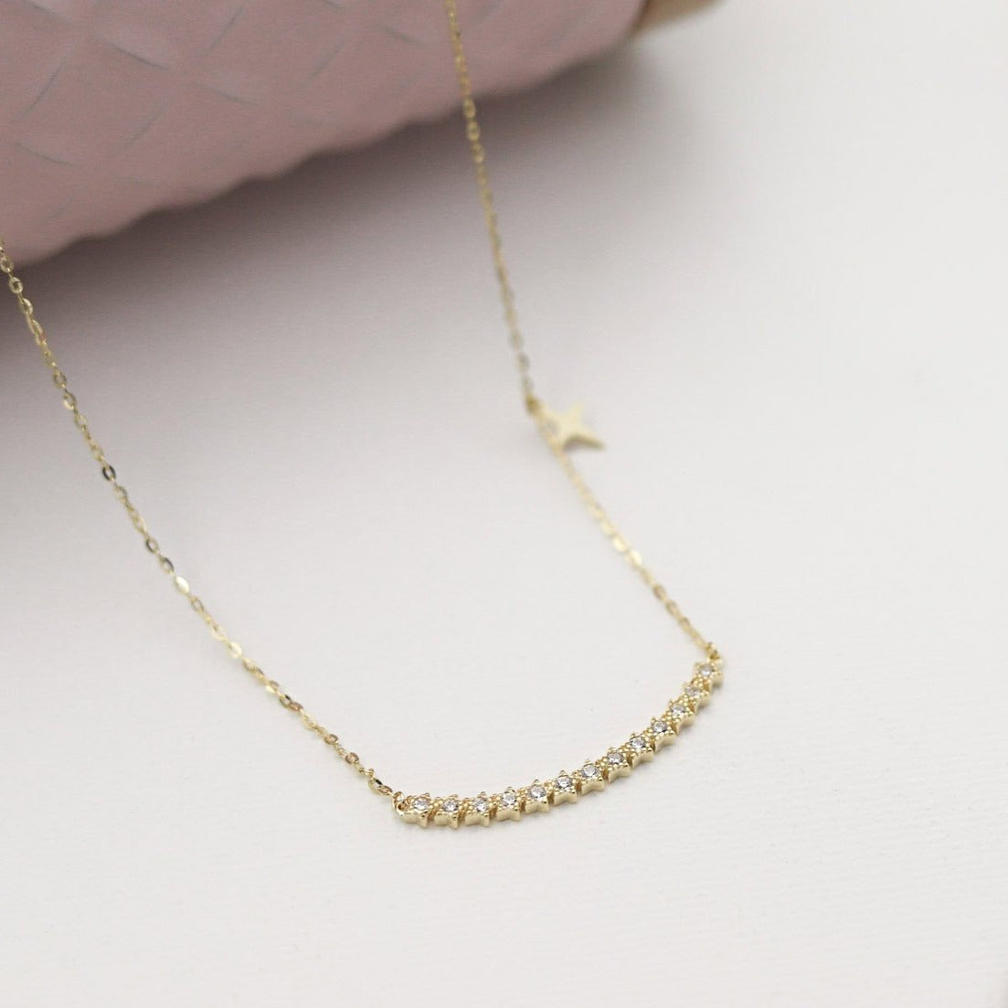 Collar Cinta Stars Strass Con Estrella Fugas Colgante