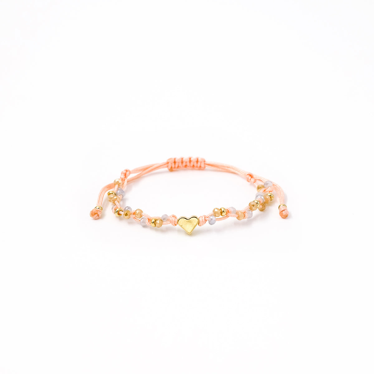 Pulsera Zoe corazón liso pasante