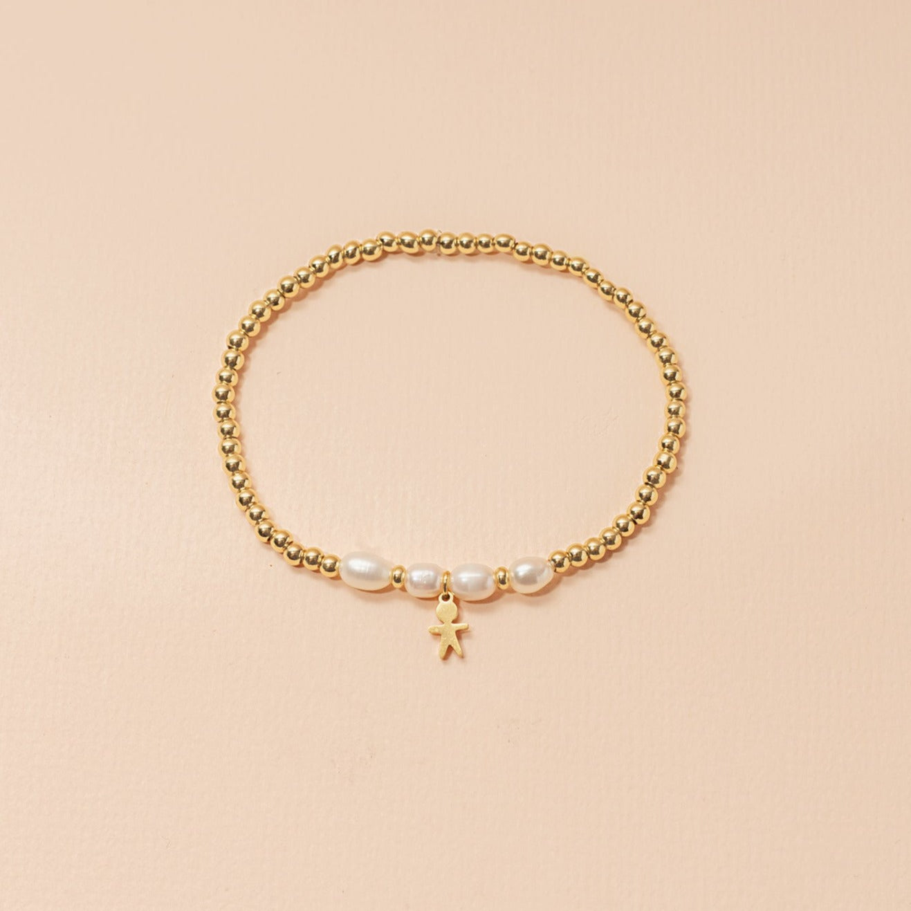 Pulsera Sole esferas elasticada perlas y niño(a)