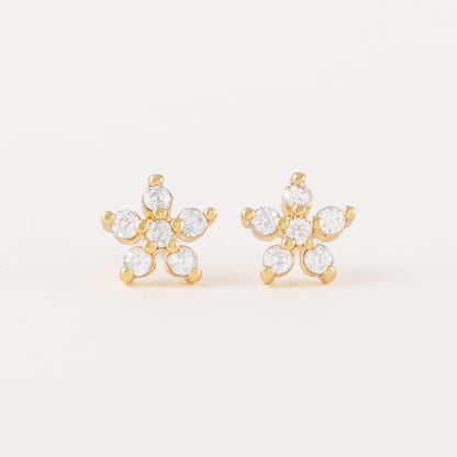 Arete Flor Strass - AT40006