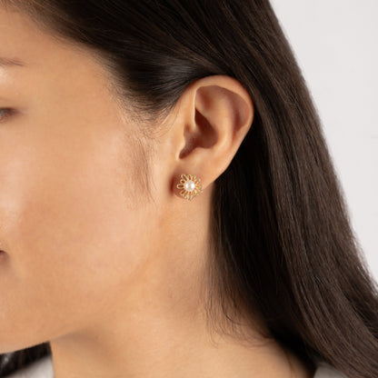 Arete Flor Perla - AR40004