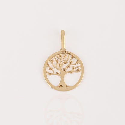 Dije Árbol Oro 18k (precio no incluye cadena)