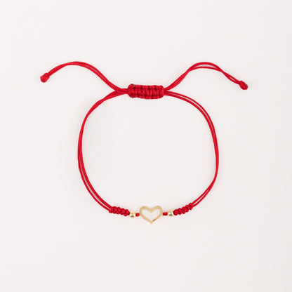 Pulsera Lia Snake Corazón mini Oro 18k