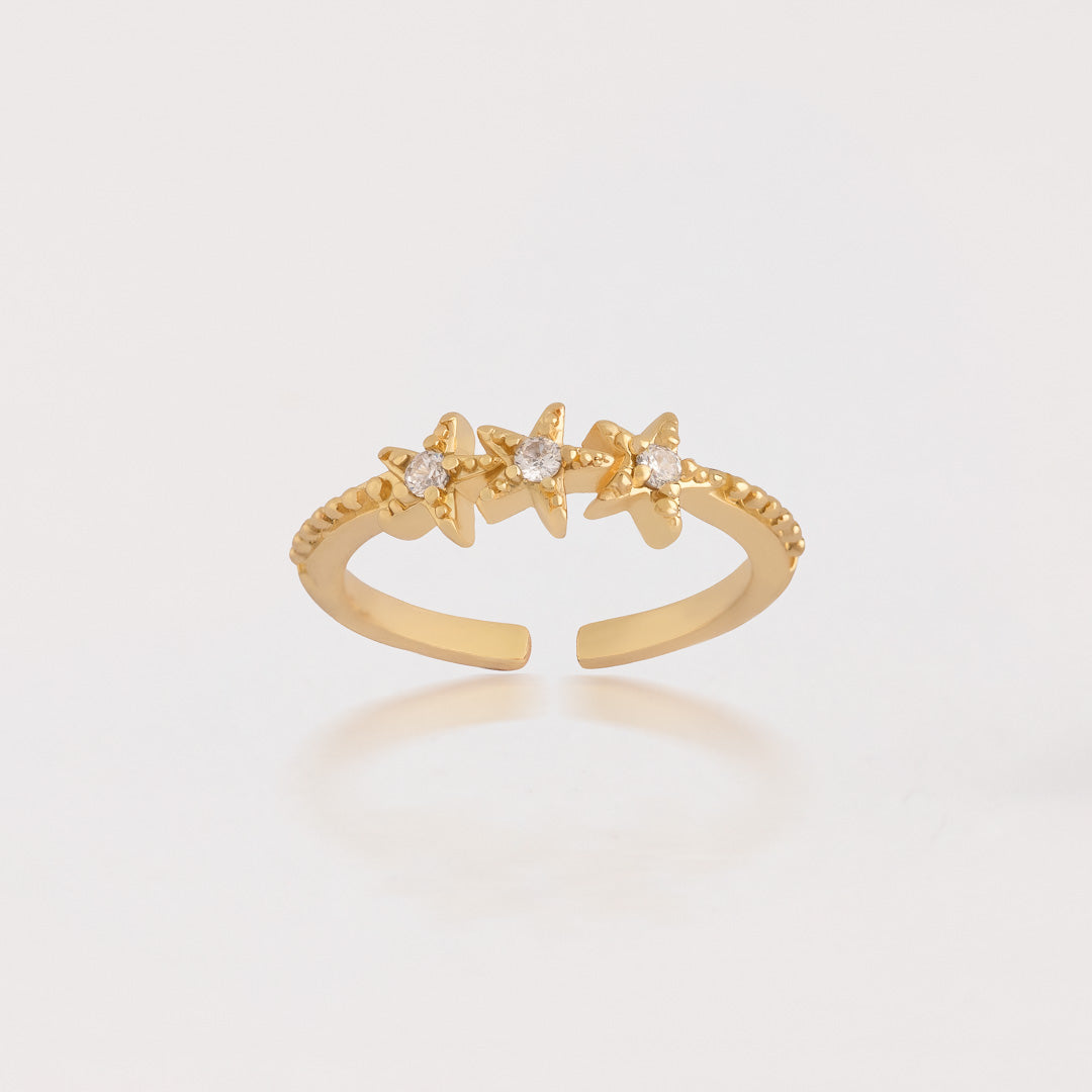 Anillo Cintillo de estrellas