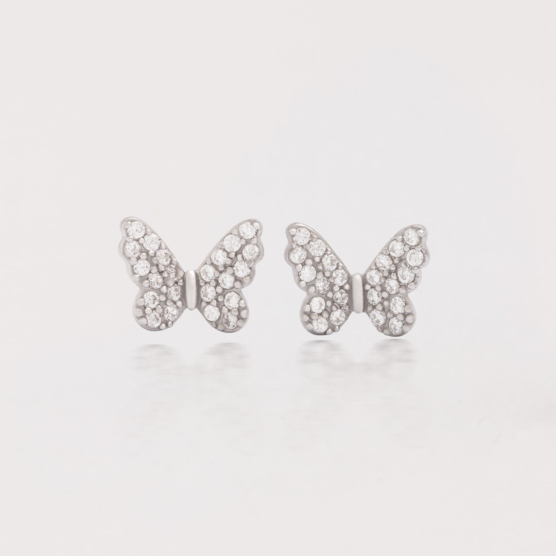 Aretes Mariposa brillante