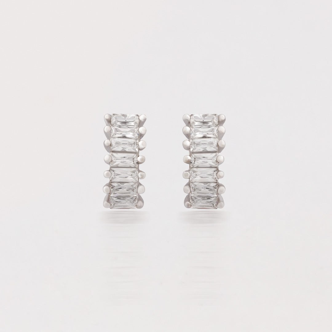 Aretes Semiargolla brillante