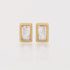 Aretes Cristal rectangular