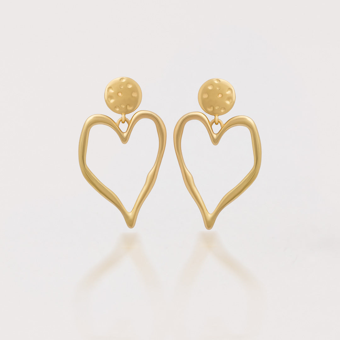 Aretes Corazón abstracto
