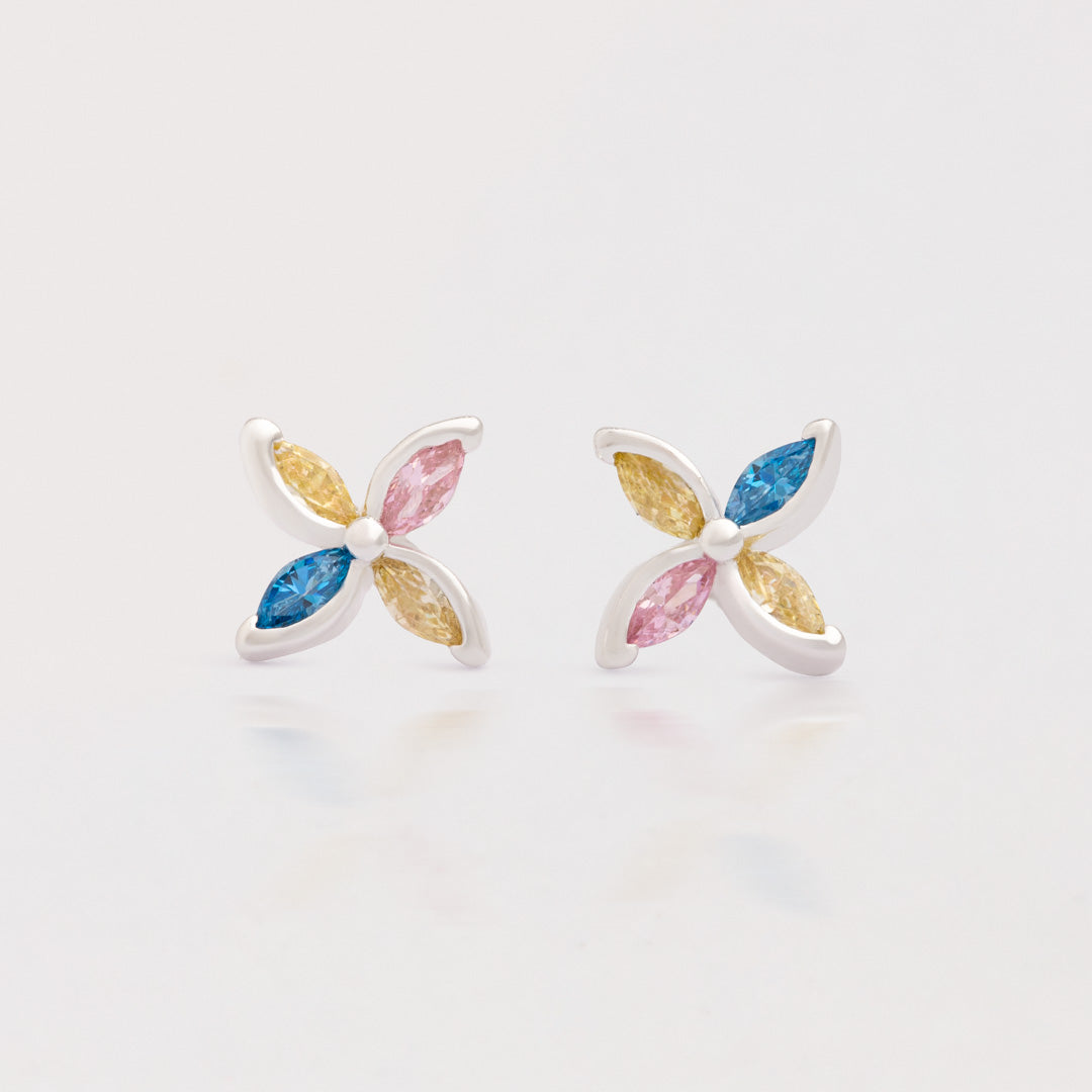 Aretes Flor mosaico
