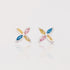 Aretes Flor mosaico