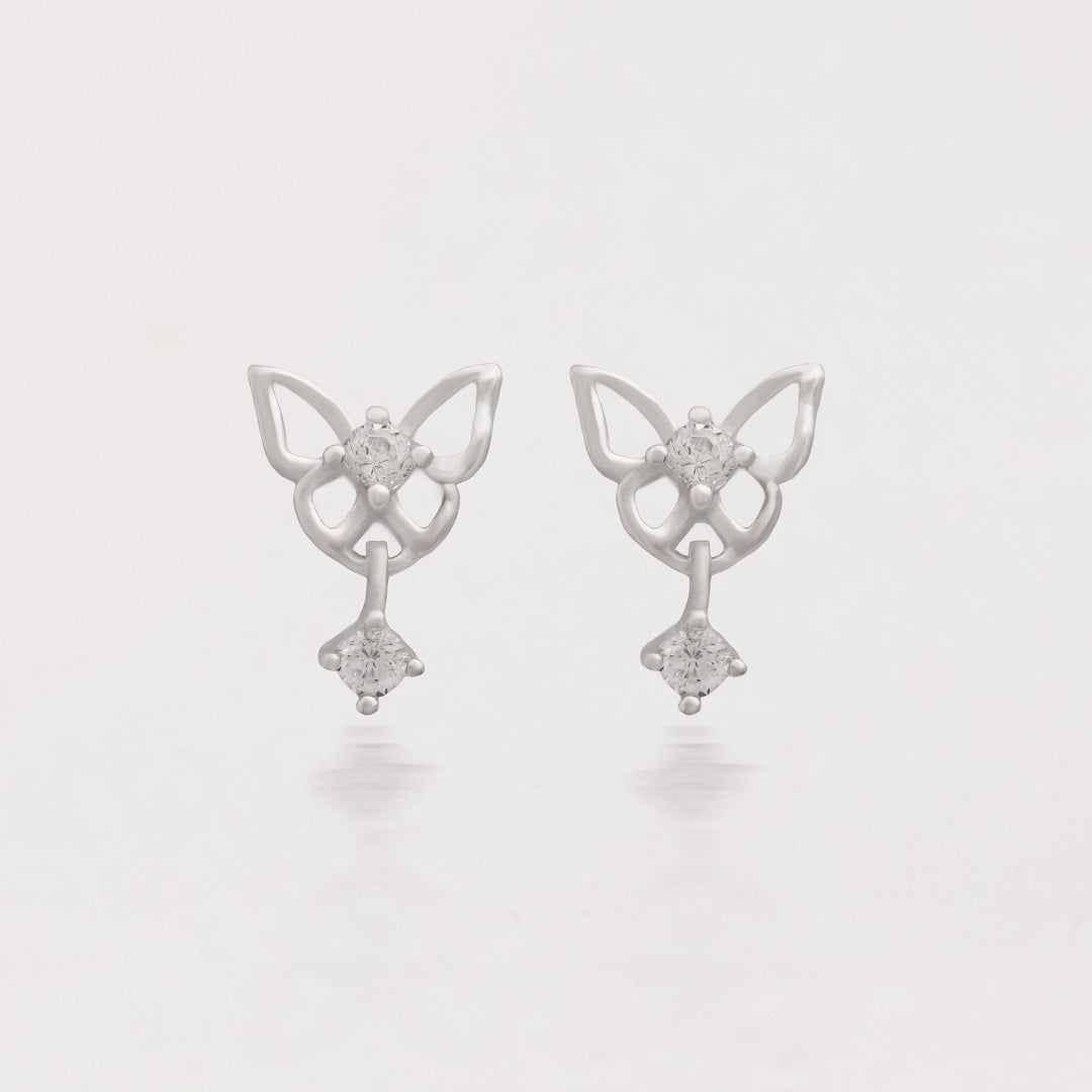 Aretes Mariposa colgante