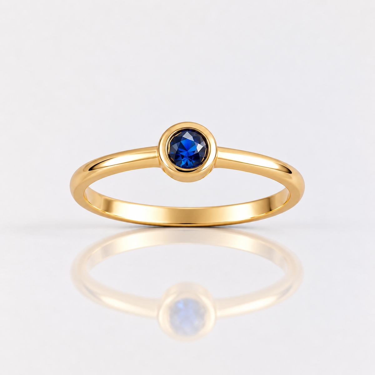 Anillo Punto Azul ORO 18K