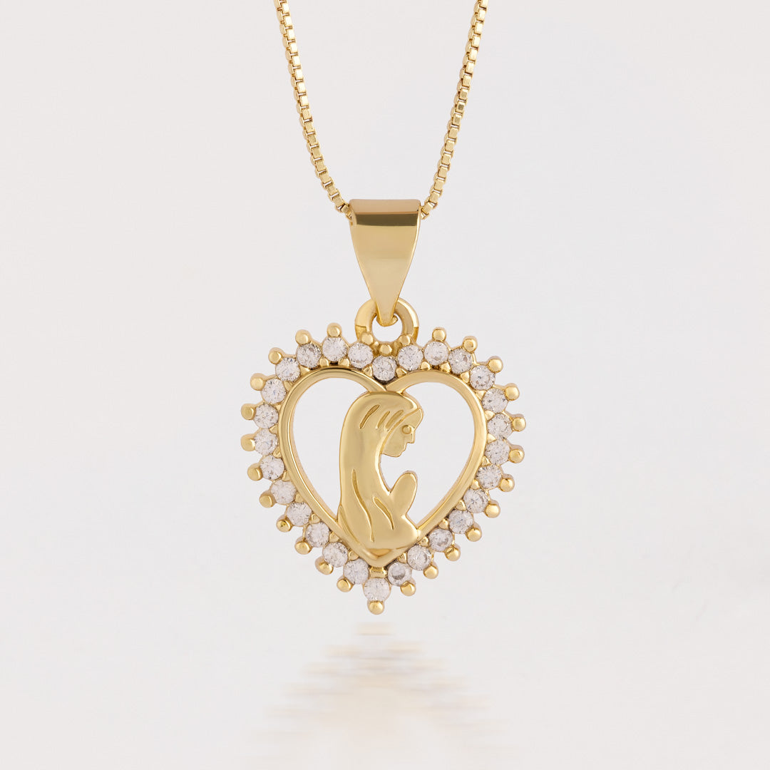 Collar Corazón de maría