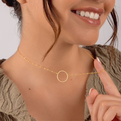 Collar Circulo Tallado