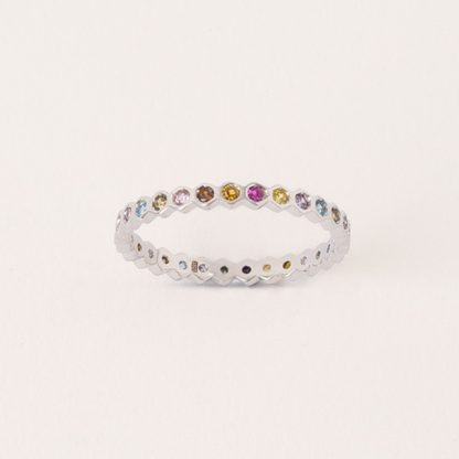 Anillo Cintillo Multicolor