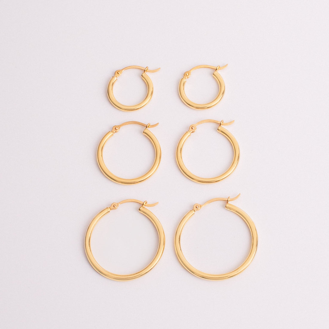Argollas medianas Oro18k