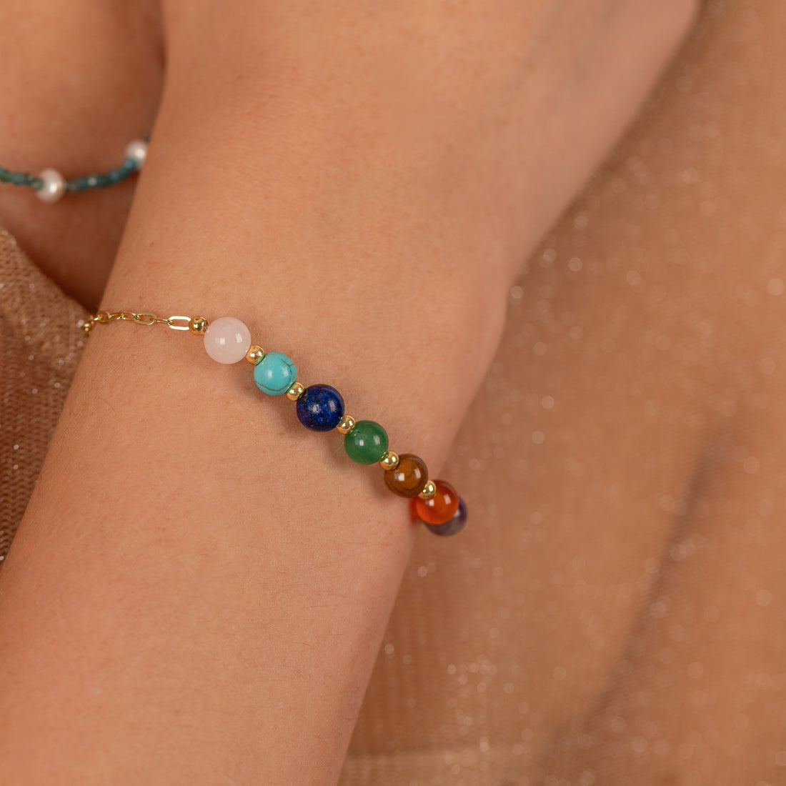Pulsera 7 Chakras - Cadena