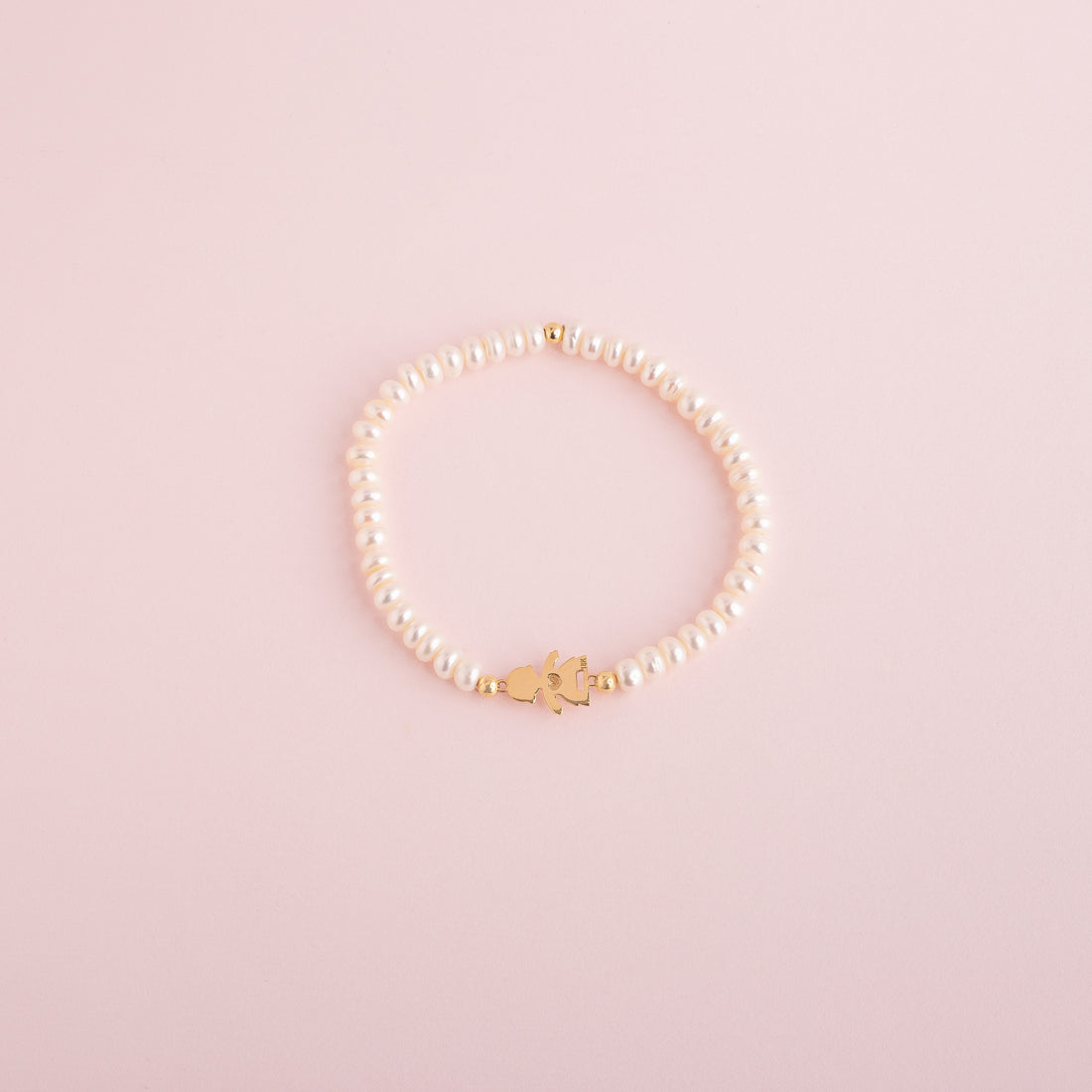 Pulsera Niña Perla Oro 18k