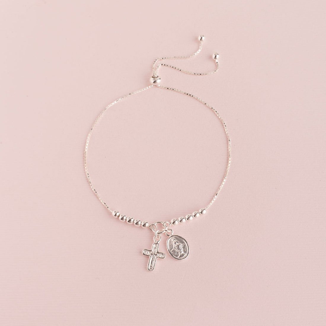 Pulsera sole cadena denario (plata)